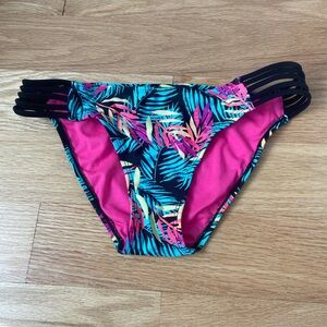 Bright Plant Detail Bikini Bottom